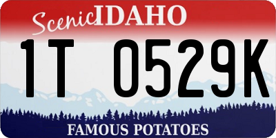 ID license plate 1T0529K