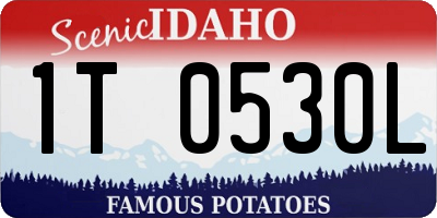 ID license plate 1T0530L