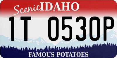 ID license plate 1T0530P