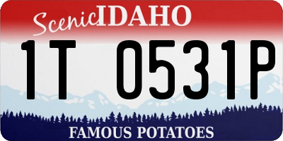 ID license plate 1T0531P