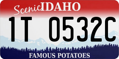 ID license plate 1T0532C