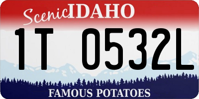 ID license plate 1T0532L