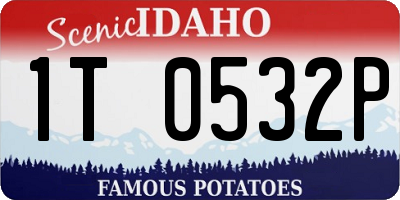 ID license plate 1T0532P