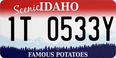 ID license plate 1T0533Y