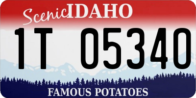 ID license plate 1T0534O