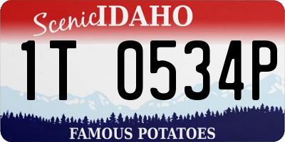 ID license plate 1T0534P