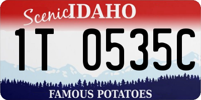 ID license plate 1T0535C