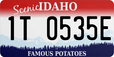 ID license plate 1T0535E