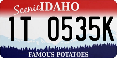 ID license plate 1T0535K