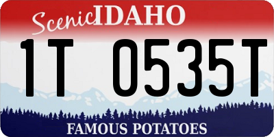 ID license plate 1T0535T