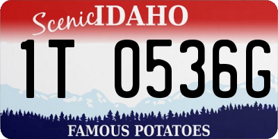 ID license plate 1T0536G