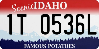 ID license plate 1T0536L