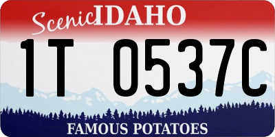 ID license plate 1T0537C