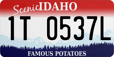 ID license plate 1T0537L