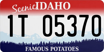 ID license plate 1T0537O