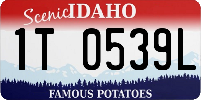 ID license plate 1T0539L