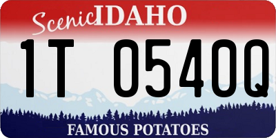 ID license plate 1T0540Q
