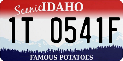 ID license plate 1T0541F