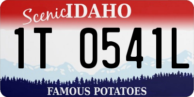 ID license plate 1T0541L