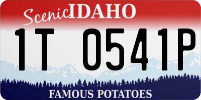 ID license plate 1T0541P