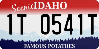 ID license plate 1T0541T