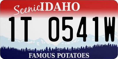 ID license plate 1T0541W