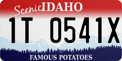 ID license plate 1T0541X