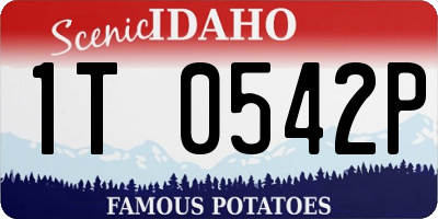 ID license plate 1T0542P
