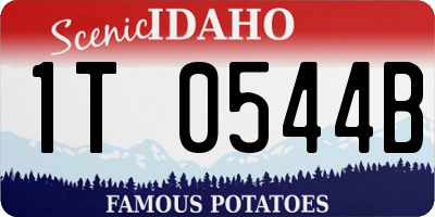 ID license plate 1T0544B