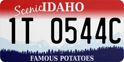ID license plate 1T0544C