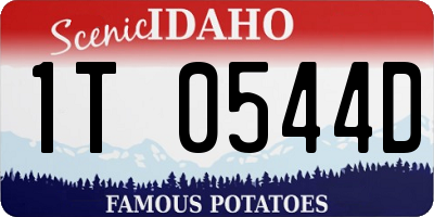 ID license plate 1T0544D