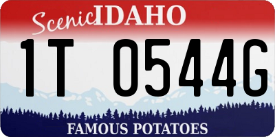 ID license plate 1T0544G