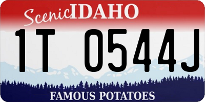 ID license plate 1T0544J