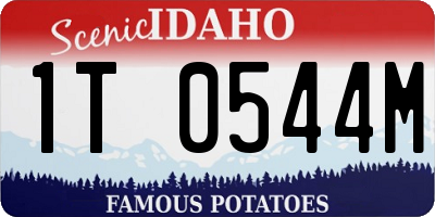 ID license plate 1T0544M