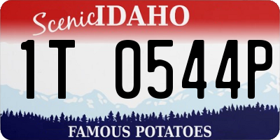 ID license plate 1T0544P