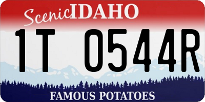 ID license plate 1T0544R