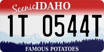ID license plate 1T0544T