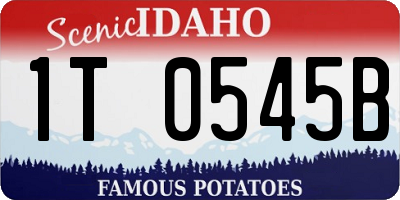 ID license plate 1T0545B