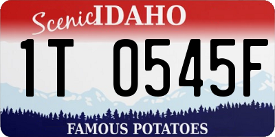 ID license plate 1T0545F
