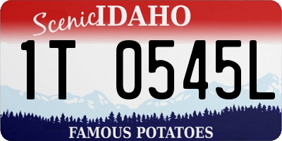 ID license plate 1T0545L