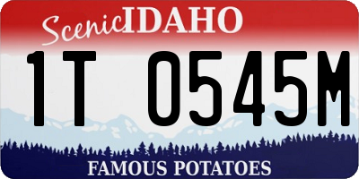 ID license plate 1T0545M