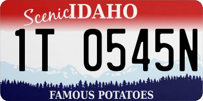 ID license plate 1T0545N