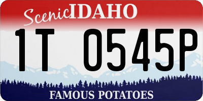 ID license plate 1T0545P