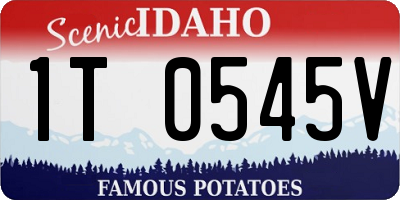 ID license plate 1T0545V