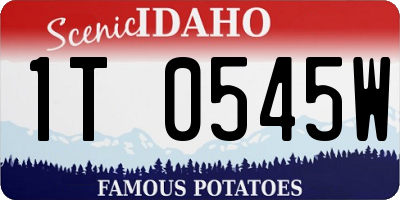 ID license plate 1T0545W