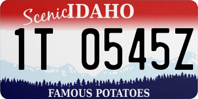 ID license plate 1T0545Z
