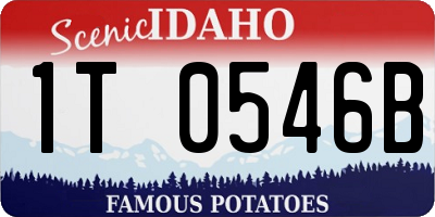 ID license plate 1T0546B
