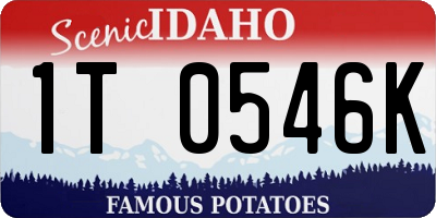 ID license plate 1T0546K