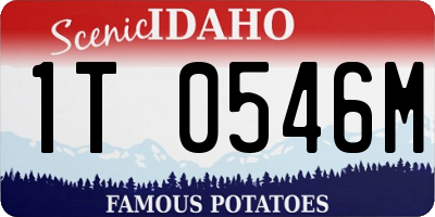 ID license plate 1T0546M
