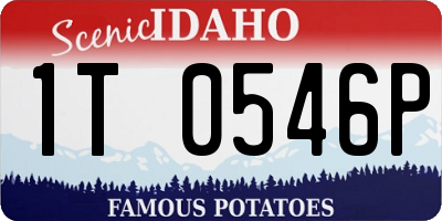 ID license plate 1T0546P